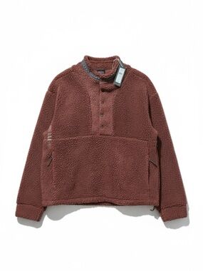 Alpine Design Burgundy Sherpa Pullover – Size Large